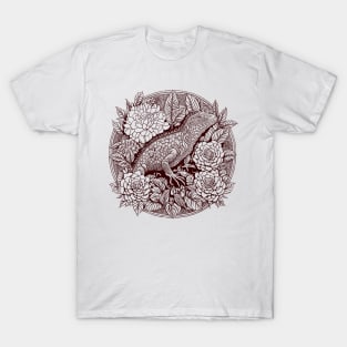 The Iguana's Monochrome Charm T-Shirt